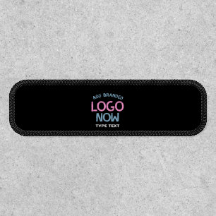 CONTEMPORARY CLEAN BLACK RECTANGLE FASHION CLIENT PATCH