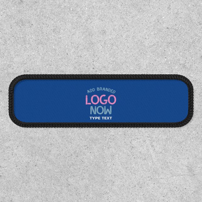 CONTEMPORARY CLEAN COBALT BLUE FASHIONABLE CLIENT PATCH (Front)
