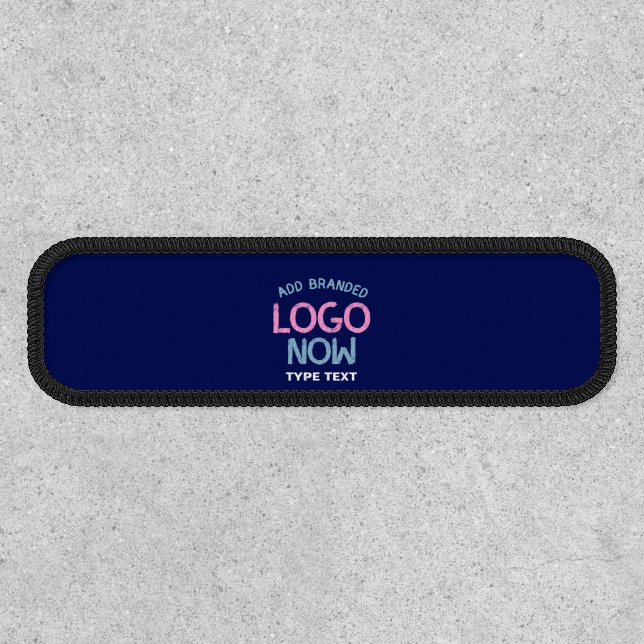 CONTEMPORARY CLEAN NAVY BLUE FASHIONABLE CLIENT PATCH (Front)