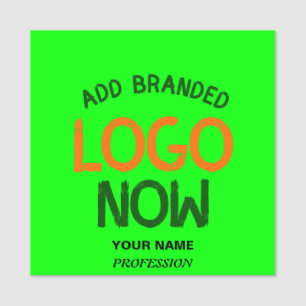CONTEMPORARY CLEAN NEON GREEN FASHIONABLE CLIENT NAME TAG