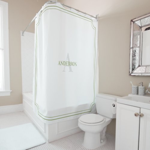 Contemporary Colonial Shower Curtain