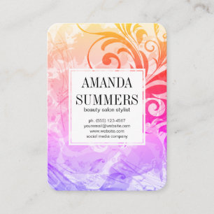 Contemporary Colorful Artistic Business Card