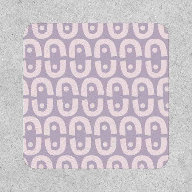 Contemporary Colorful design repeat pattern Patch (Front)