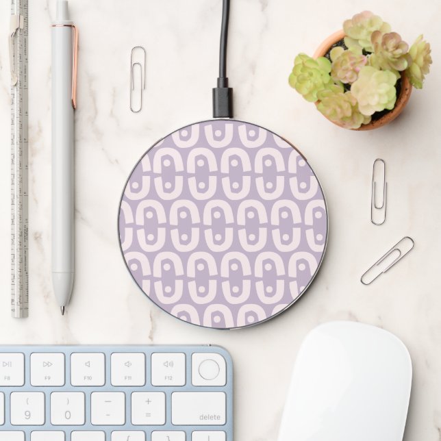 Contemporary Colorful design repeat pattern Wireless Charger (Desk)