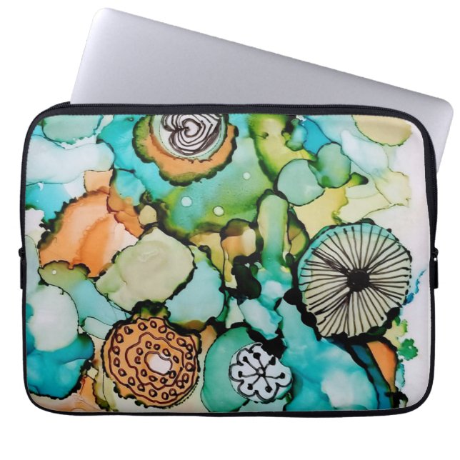 Contemporary colorful designed Laptop sleeve (Front)