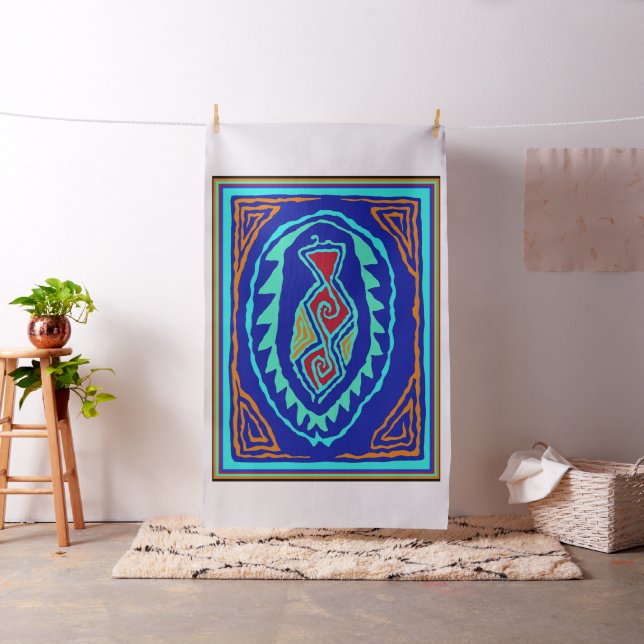 Contemporary Colorful Fish Fabric (In Situ)