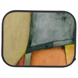 Contemporary Colorful Geometric Shapes Car Floor Mat