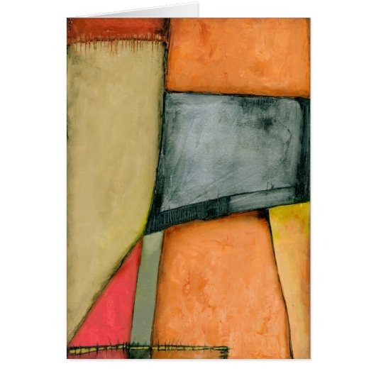 Contemporary Colorful Geometric Shapes Cards (Front)