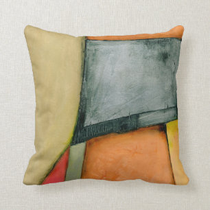 Contemporary Colorful Geometric Shapes Throw Pillow
