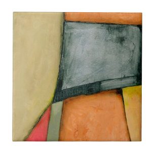 Contemporary Colorful Geometric Shapes Tile