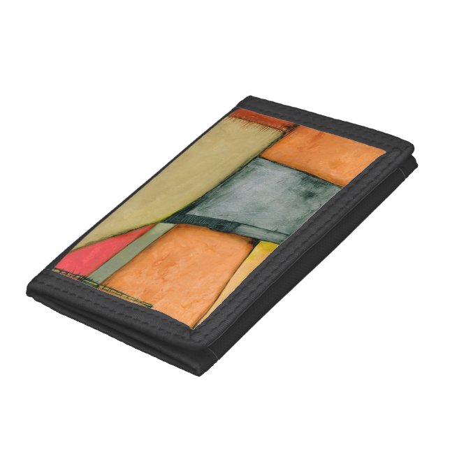 Contemporary Colorful Geometric Shapes Trifold Wallet (Bottom)