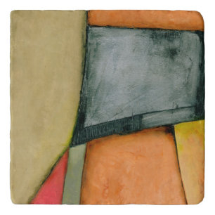 Contemporary Colorful Geometric Shapes Trivet