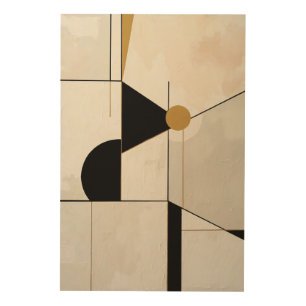 Contemporary Constructivism Dynamic Abstraction Wood Wall Art