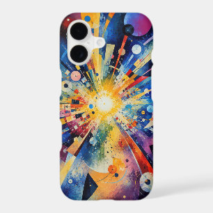 Contemporary Cosmic Explosion Abstract iPhone 17 Case