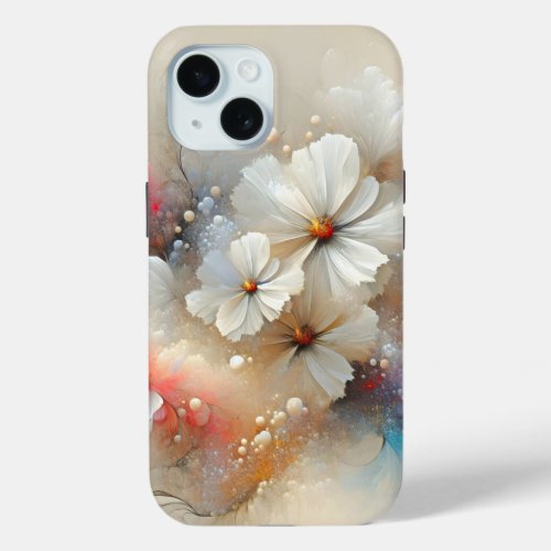 Contemporary Cosmos Abstract Design iPhone 15 Case