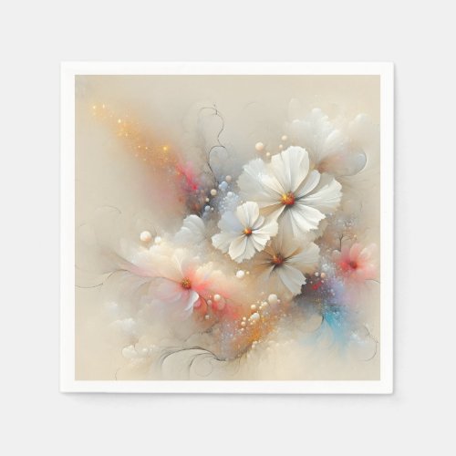 Contemporary Cosmos Abstract Design Napkins