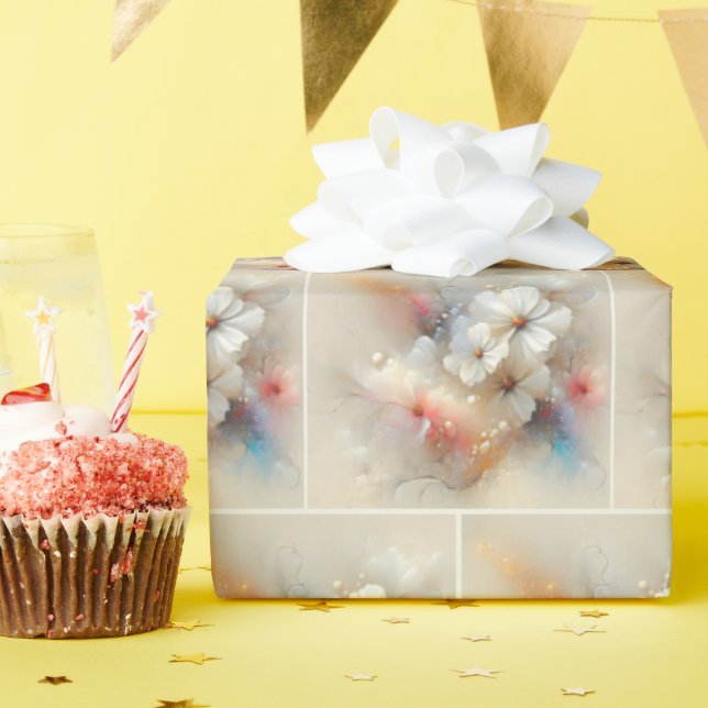 Contemporary Cosmos Abstract Design Wrapping Paper (Birthday Party)