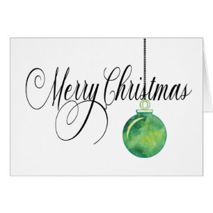 Contemporary Customized Christmas Balls Holiday Cards