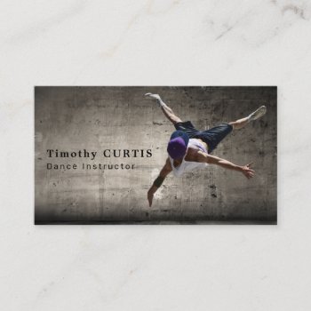 Contemporary Dancer  Dancing Instructor Business Card by TheBusinessCardStore at Zazzle