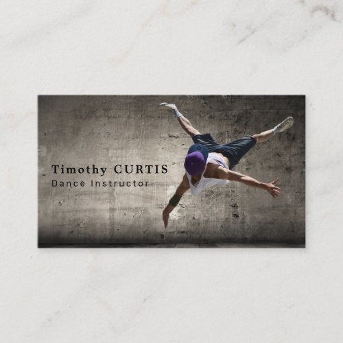 Contemporary Dancer Dancing Instructor Business Card