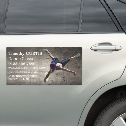 Contemporary Dancer Dancing InstructorClasses Car Magnet