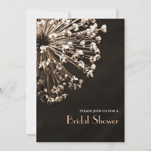 Contemporary Dandelion Wishes Bridal Shower Custom Announcements