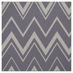 Contemporary dark grey chevron pattern fabric