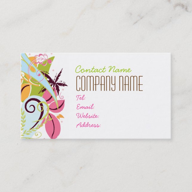 Contemporary Design Business Card (Front)