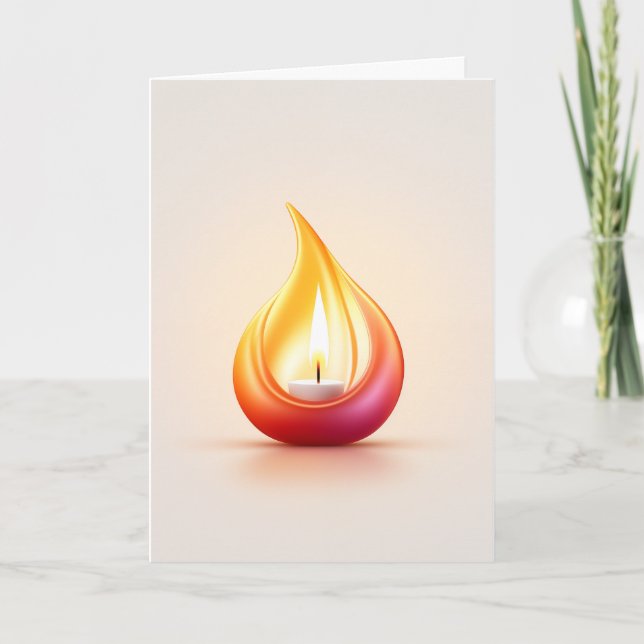 Contemporary Diya Card (Front)