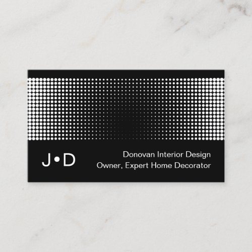 Contemporary Eclectic Retro Dots Art Pattern Business Card