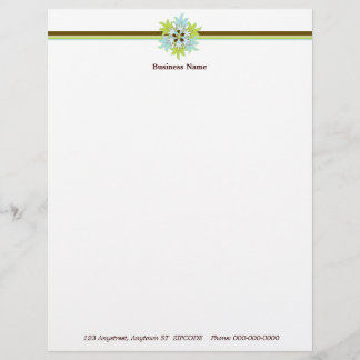 Contemporary Elegance Letterhead