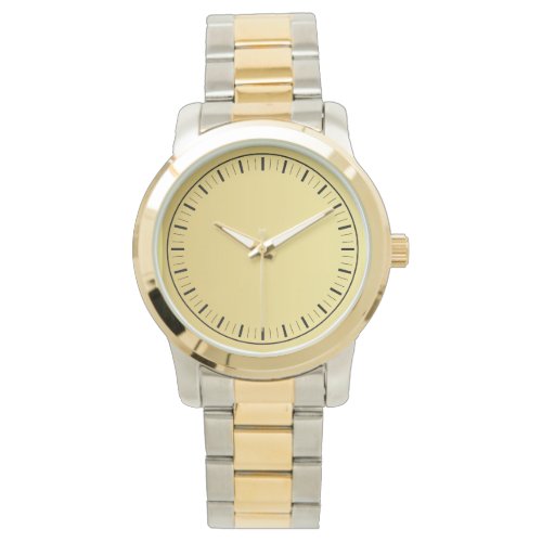 Contemporary  Elegant Oversized Two_Tone  Watch