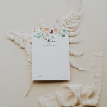 Contemporary Eucalyptus Floral Wedding Advice Card<br><div class="desc">This contemporary eucalyptus floral wedding advice card is perfect for a simple wedding. The design features watercolor purple, blush, bordo and burgundy delightful peonies with green eucalyptus leaves, inspiring artistic beauty. These cards are perfect for a wedding, bridal shower, baby shower, graduation party & more. Personalize the cards with the...</div>
