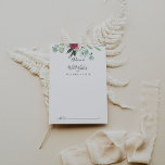 Contemporary Eucalyptus Floral Wedding Well Wishes Advice Card<br><div class="desc">This contemporary eucalyptus floral wedding well wishes advice card is perfect for a simple wedding. The design features watercolor purple, blush, bordo and burgundy delightful peonies with green eucalyptus leaves, inspiring artistic beauty. These cards are perfect for a wedding, bridal shower, baby shower, graduation party & more. Personalize the cards...</div>