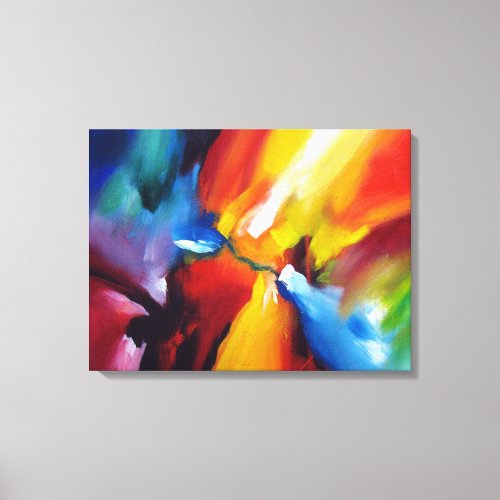 Contemporary Expressionist Abstract Painting Canvas Print