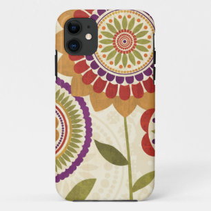 Contemporary Fall Flowers iPhone 11 Case