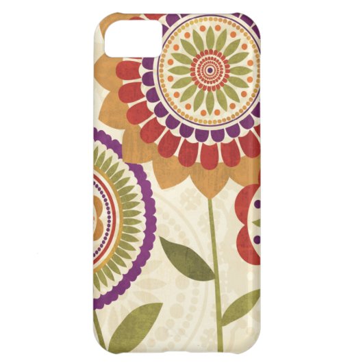 Contemporary Fall Flowers Case-Mate iPhone Case (Back)