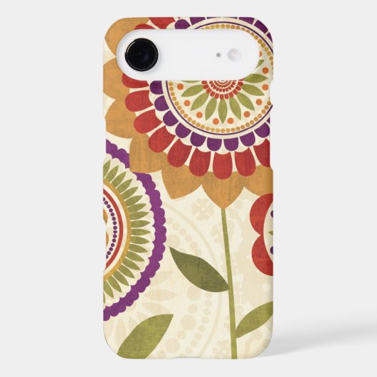 Contemporary Fall Flowers Case-Mate iPhone Case (Back)
