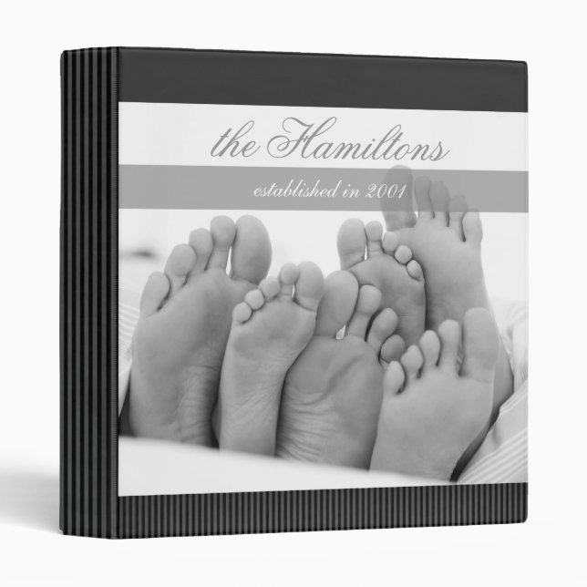 Contemporary Family Keepsake Binder (Front/Spine)