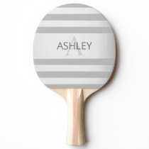 Contemporary Faux Silver Ombre Stripes & Grey Ping Pong Paddle Contemporary Faux Silver Ombre Stripes & Grey Ping Pong Paddle