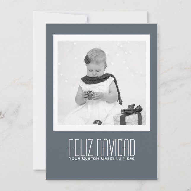 Contemporary Feliz Navidad Template (Front)