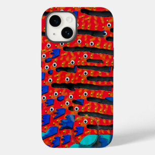 Contemporary Fish Eye Abstract Case-Mate iPhone 14 Case