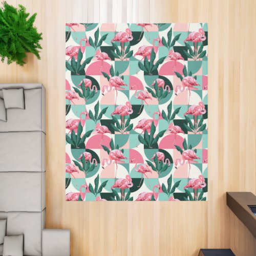 Contemporary Flamingo Rug