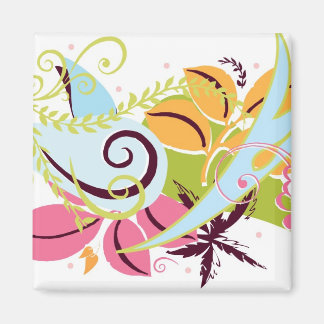 Contemporary Floral Magnet