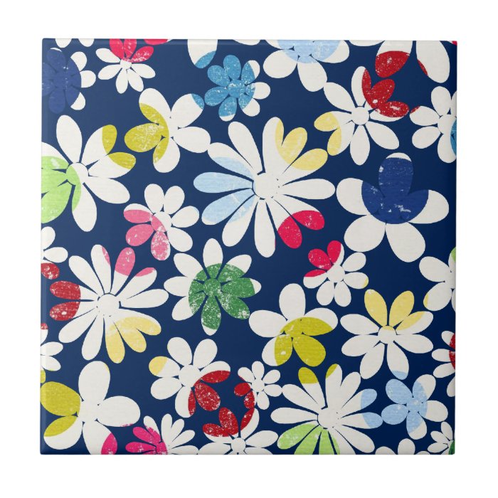 Contemporary Floral Pattern Tiles