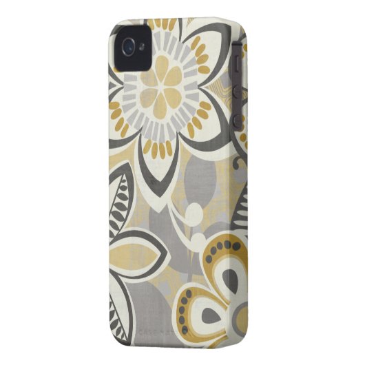Contemporary Floral Patterns Case-Mate iPhone Case (Back Left)