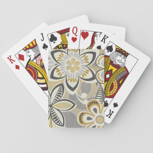 Contemporary Floral Patterns Playing Cards