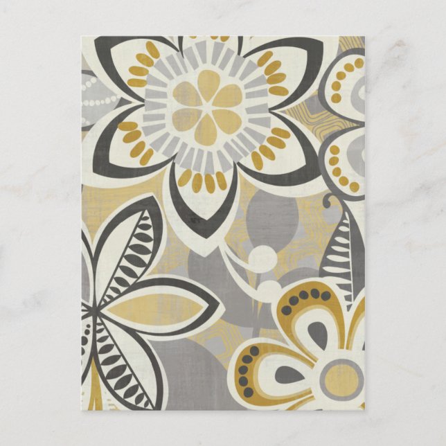 Contemporary Floral Patterns Postcard (Front)