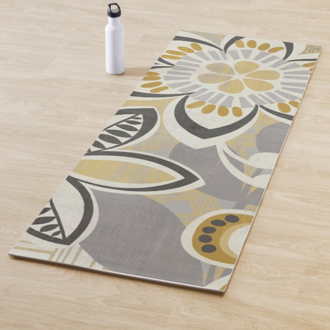 Contemporary Floral Patterns Yoga Mat (In Situ)