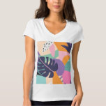 Contemporary Floral Seamless Pattern Modern T-shirt at Zazzle